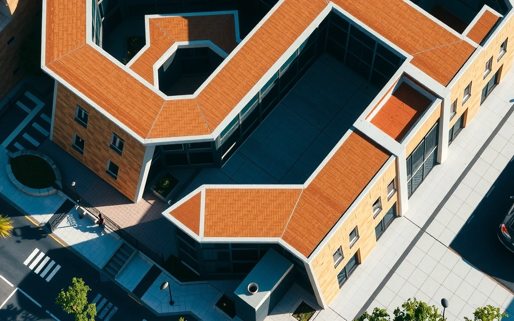Aerial perspective of Konya Yolu district